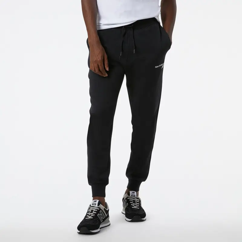 New Balance Athletic Casual Knitted Sports Pants Men's Black-3