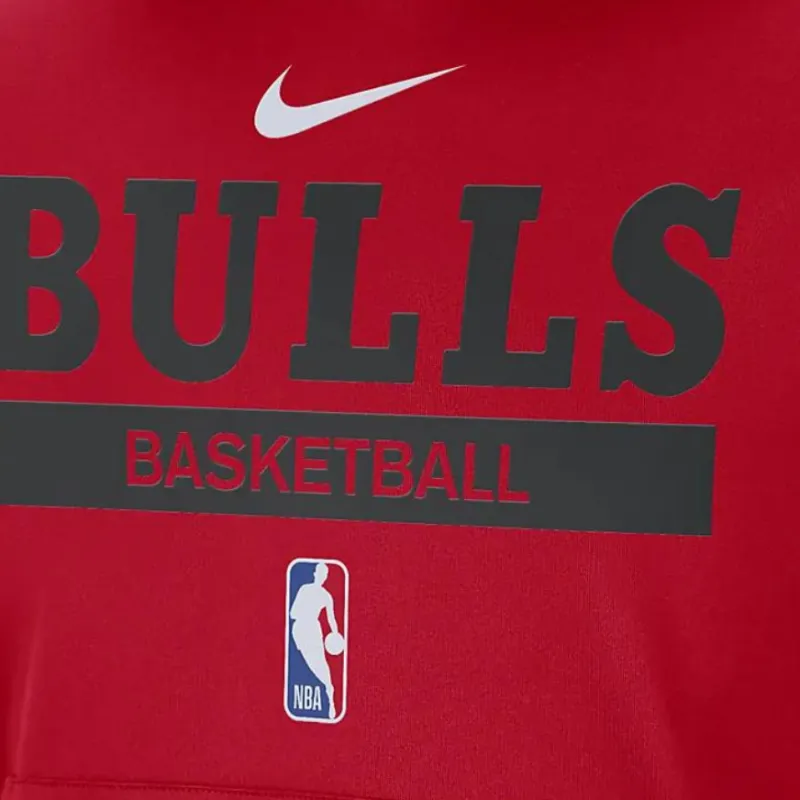 Nike Nba Chicago Bulls Spotlight Dri Fit Hoodie Red-2