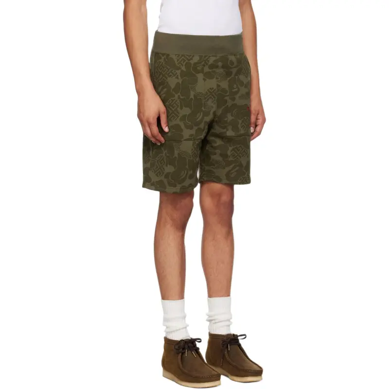 A BATHING APE Asia Camo Sweat Shorts-6