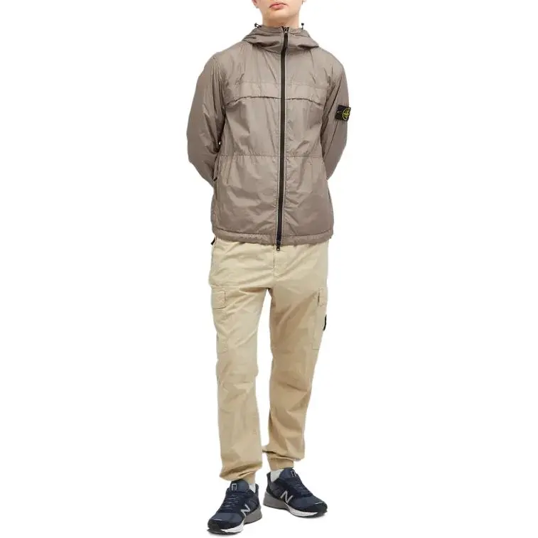 STONE ISLAND Compass-badge Crinkled Hooded Jacket-1