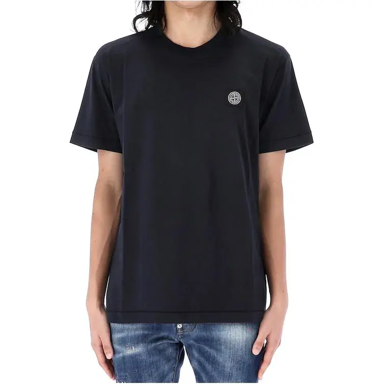 STONE ISLAND Logo Patch Crewneck T Shirt-2