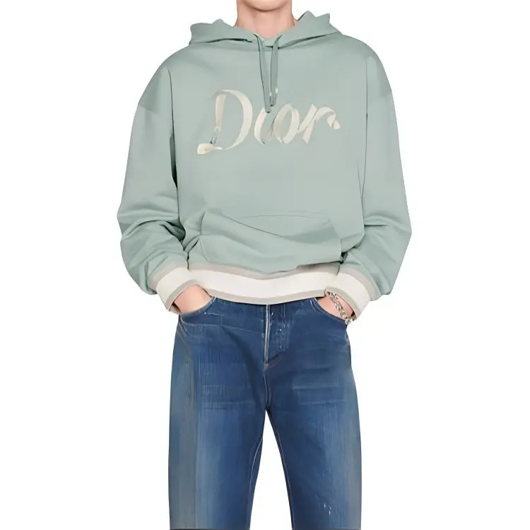 DIOR FW22 Sweatshirt Men's Light Green-3