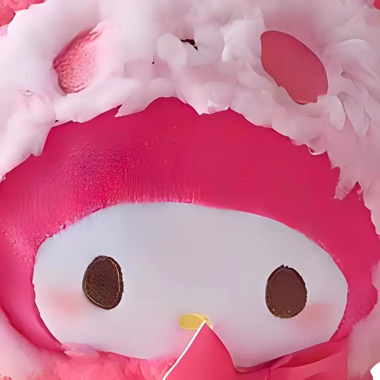 Sanrio Panda My Melody Dolls Plush Doll 16cm High-3
