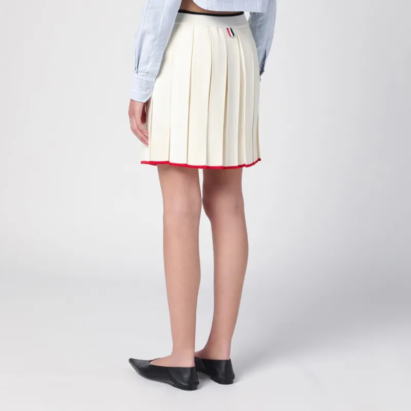 THOM BROWNE Pleated Mini Skirt-5