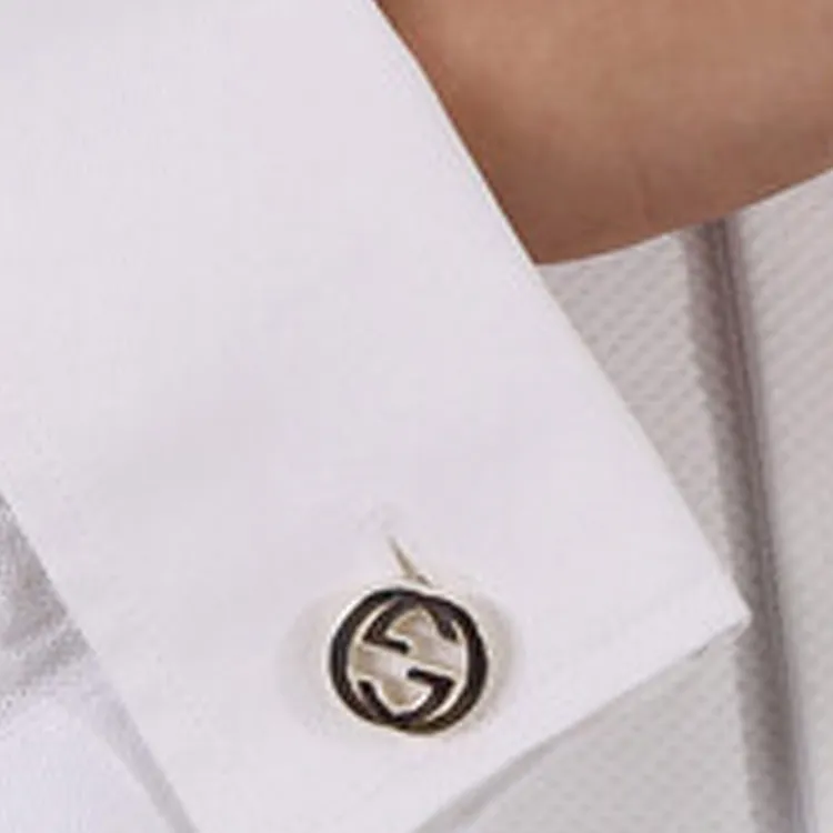GUCCI Sterling Silver Cufflinks Men's Silver-2