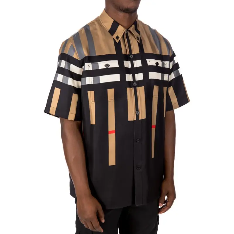 Burberry Shirts Men Light Umber-3