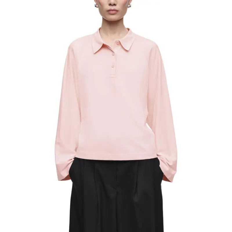 COS Polo Shirt Women's Light Pink-3