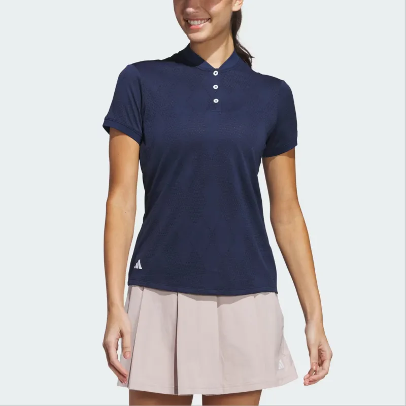 Adidas Free Shipping With AdiClub Ultimate365 Diamond Jacquard Polo Shirt-1