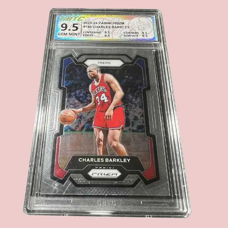 PANINI 76ers Team, Charles, Barkley, High End Prizm Collection, High Grade, Star Card, Rare Card Graded Cards 1 Pc-3