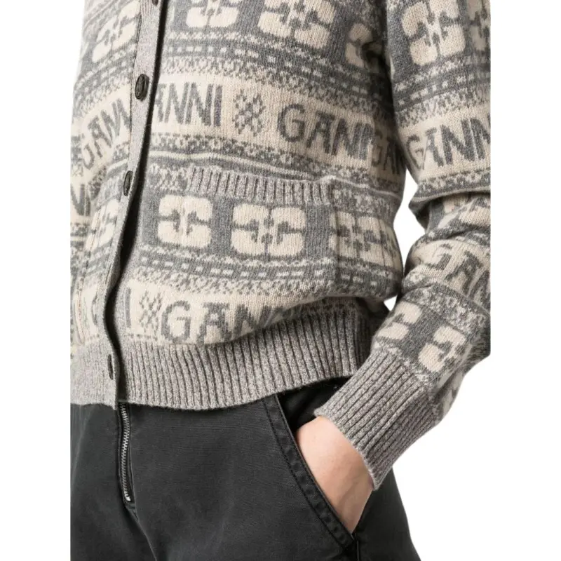 GANNI Sweaters Women's Gray-4