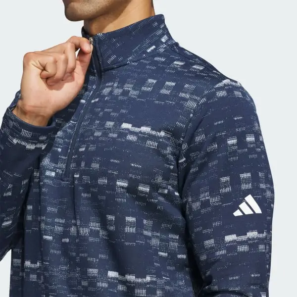 Adidas Free Shipping With AdiClub Core Printed Quarter Zip Pullover-2
