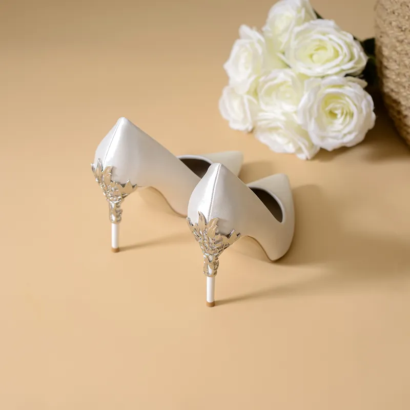 YAFEI XUANYU Slim Heel High Heels 10cm Women's-7