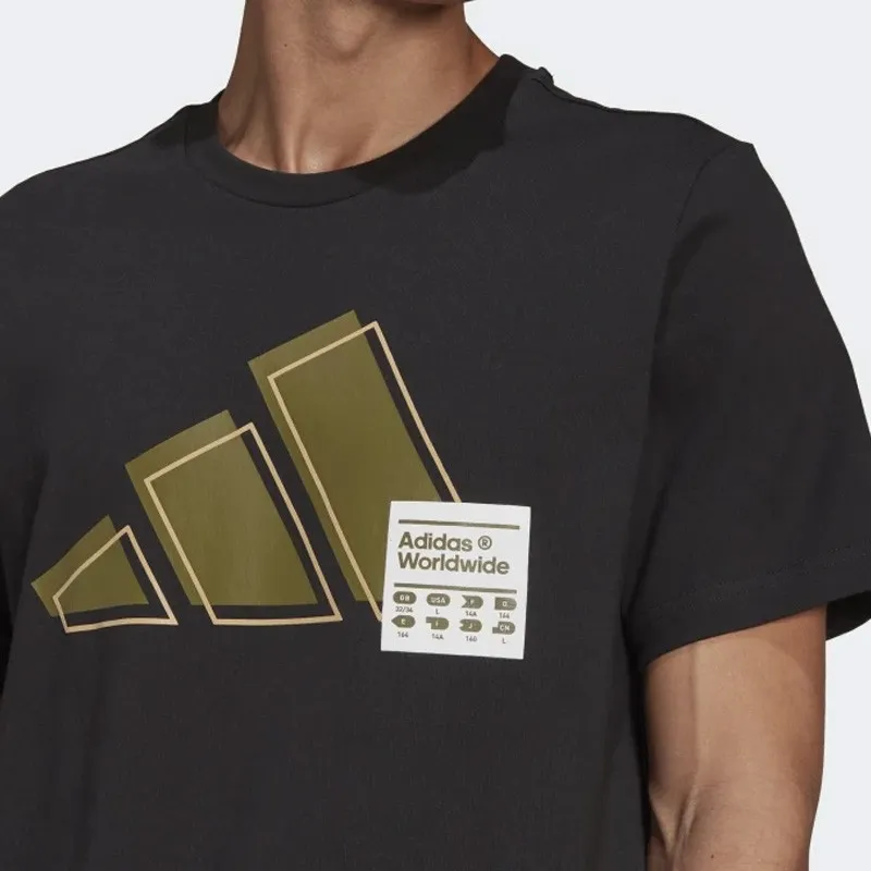 Adidas T Shirts Men Black-3