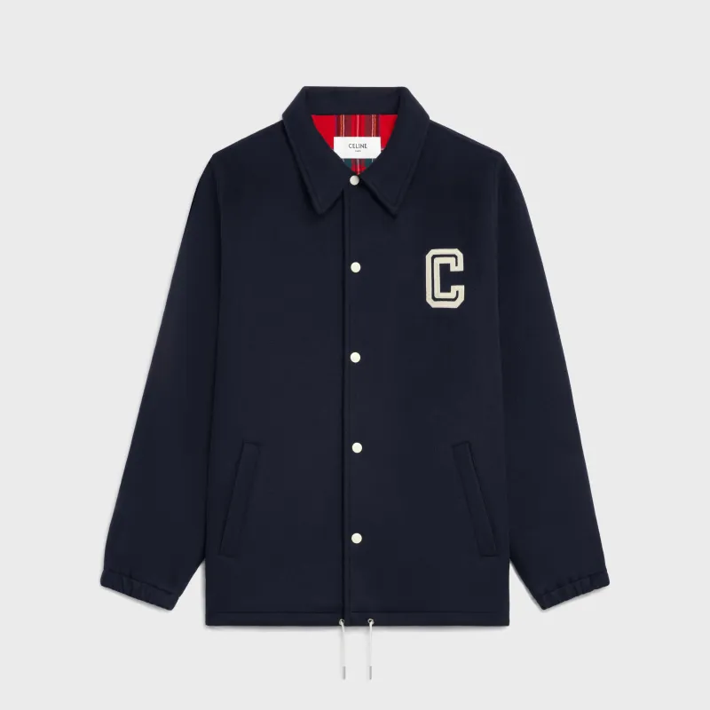CELINE Coach Jacket In Double face Wool-6