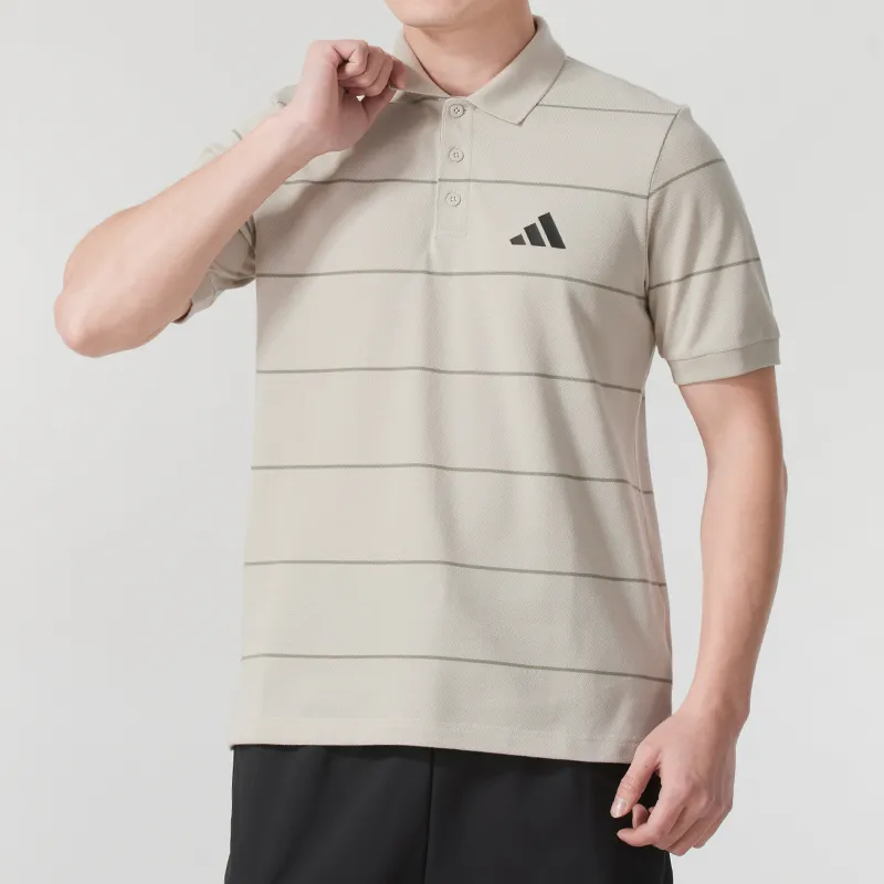 Adidas FI STRIPE POLO Shirt Men's Brown-2
