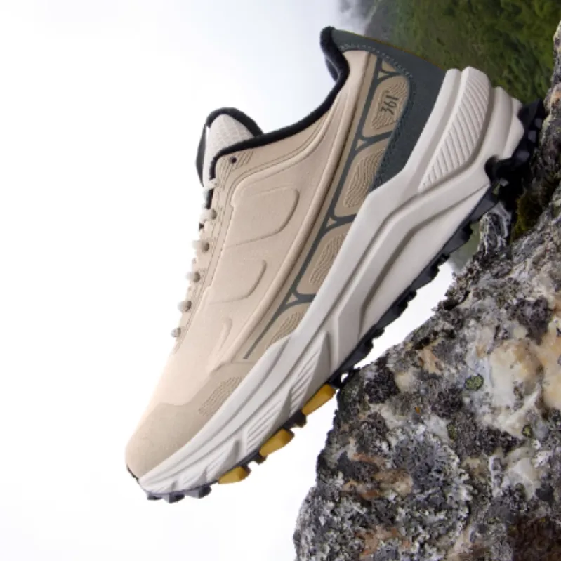 361° Rain Screen Cushioning Anti Slip And Wear Resistant Low Top Casual Running Shoes Men's Beige Gray-1