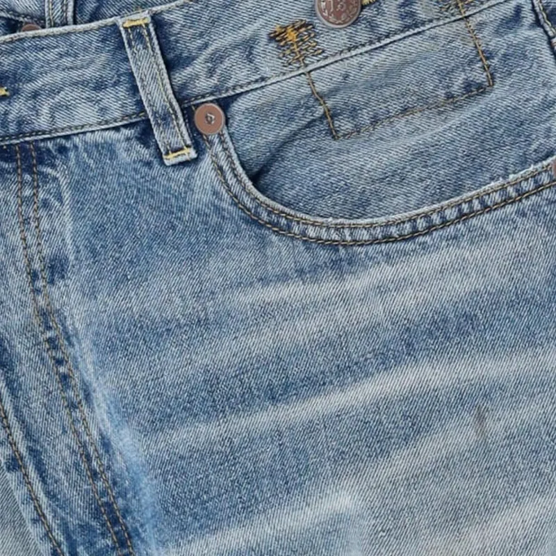 R13 Off Centre Distressed Cropped Jeans-4