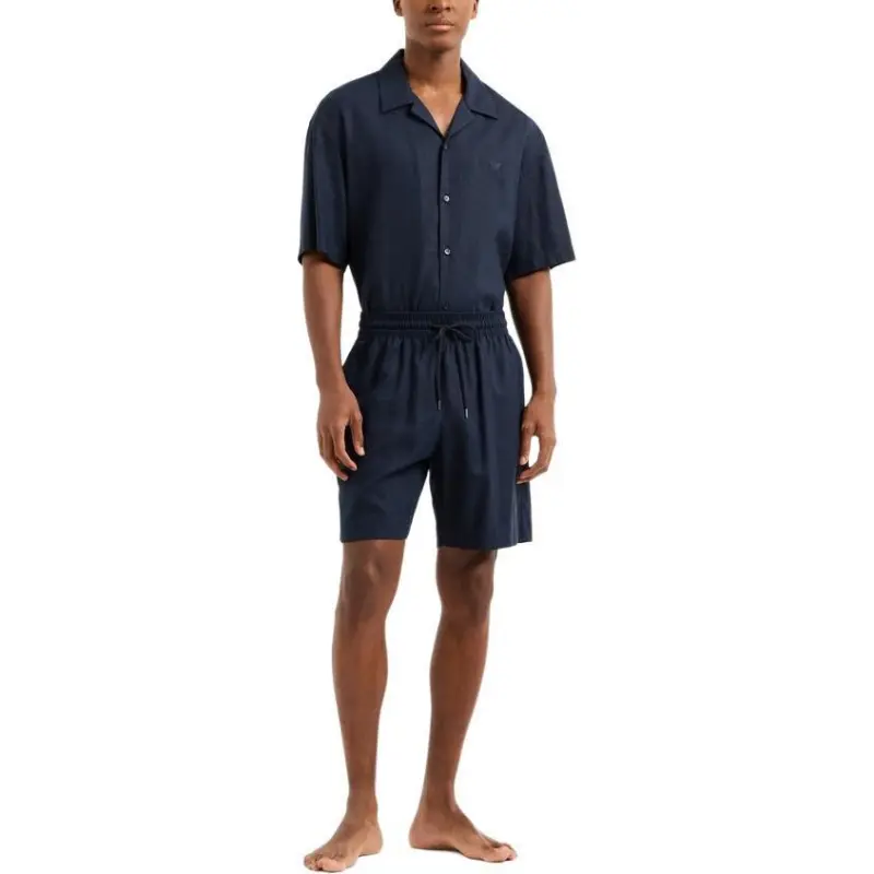 EMPORIO ARMANI SS25 Beach Shorts Men's ARMANI Blue-1