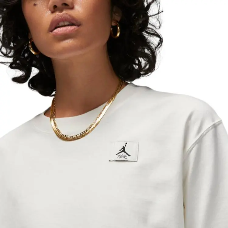 Jordan Sport Crop Tops Women's Sail White-3