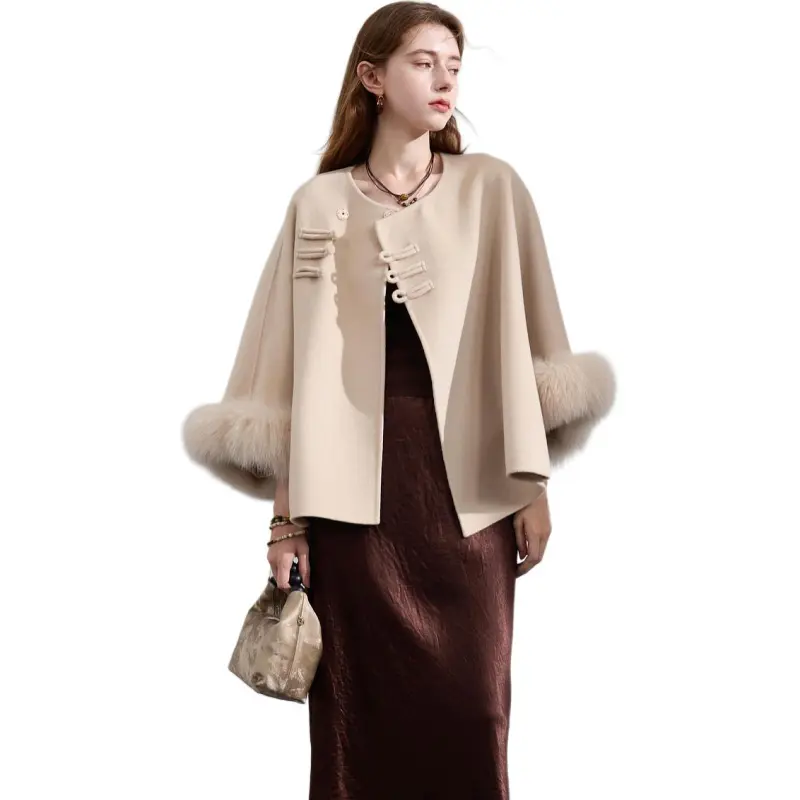 3COLOUR Coats Women's Ecru-2