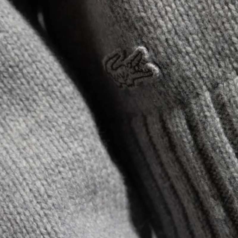 LACOSTE Crocodile-motif Wool Jumper-4