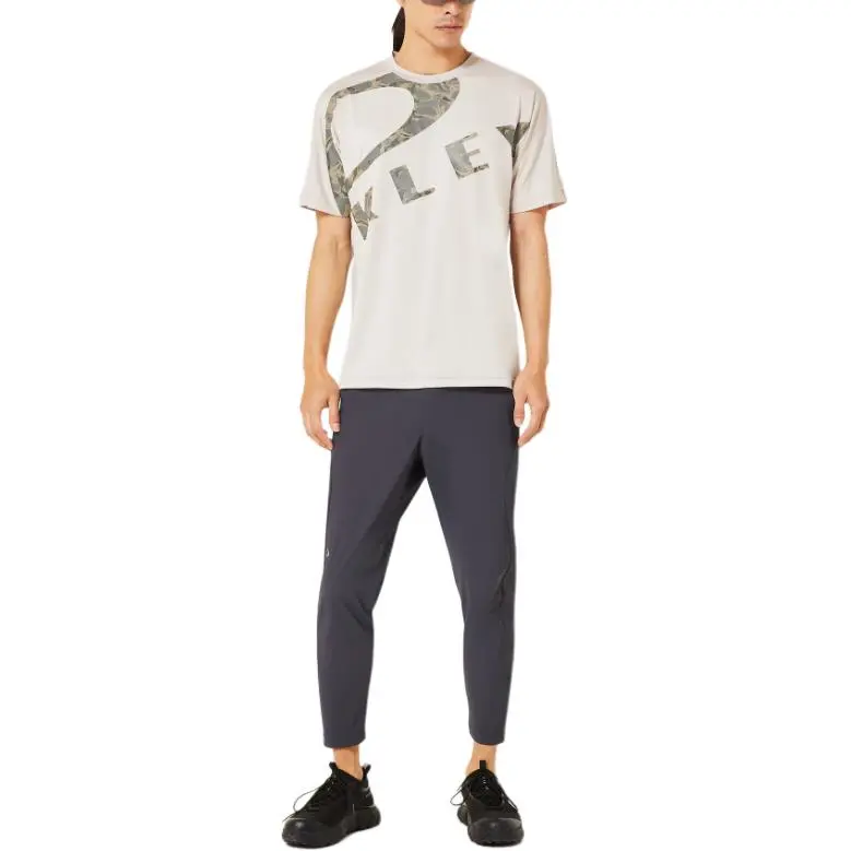Oakley SS25 T Shirt Men's Gray White-4