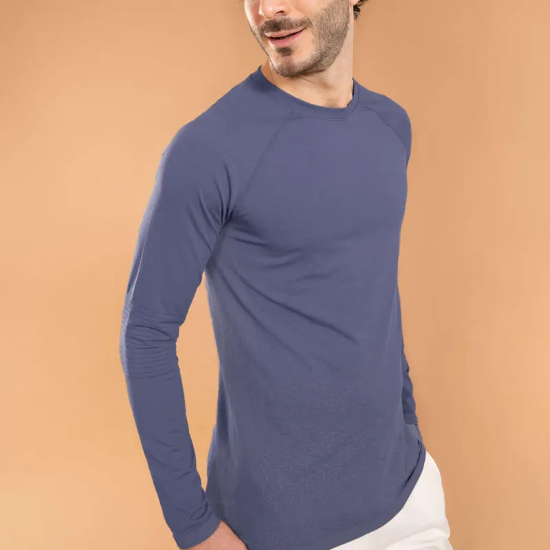 DECATHLON KIMJALY T Shirt Men's Dark Navy Blue/Light Indigo-1
