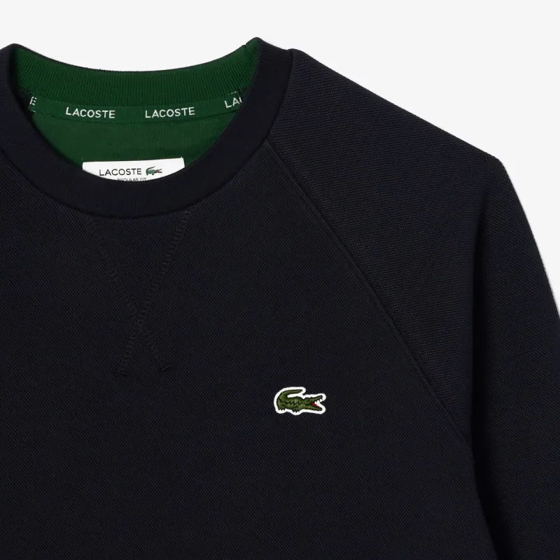 LACOSTE Piqué Crew neck Sweatshirt-3