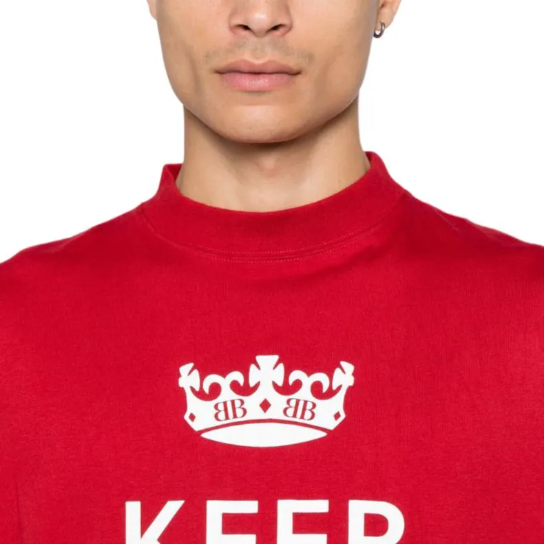 Balenciaga Logo Printed Crewneck T Shirt-5