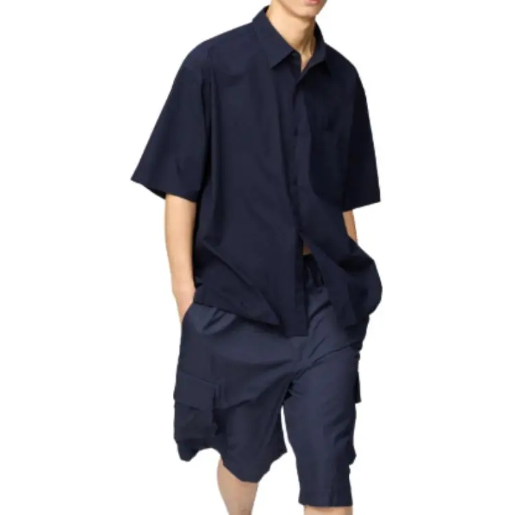 UNIQLO x Clare Waight Keller C Collection SS25 Shirt Unisex Marine Blue-1