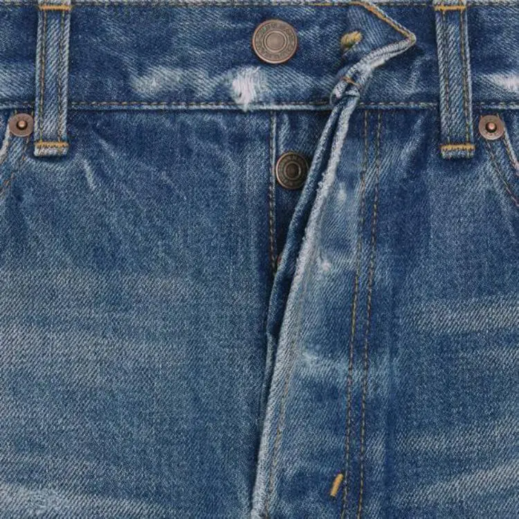 CELINE Denim Shorts Men Blue-5