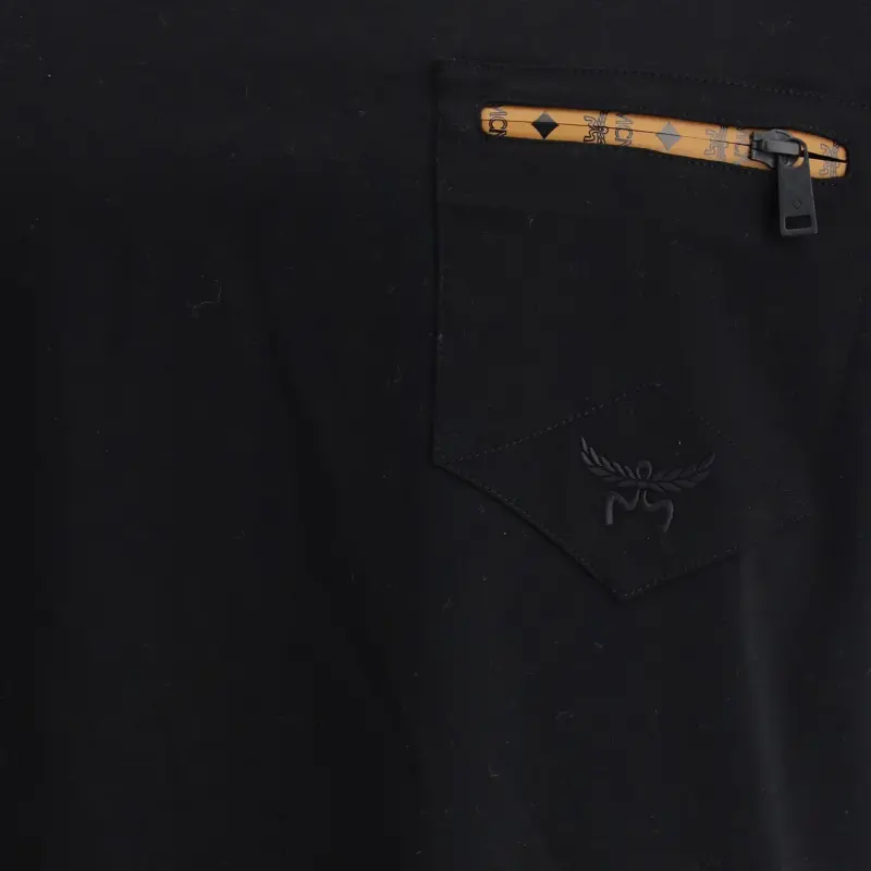 MCM Zipped Pocket Crewneck T Shirt-2