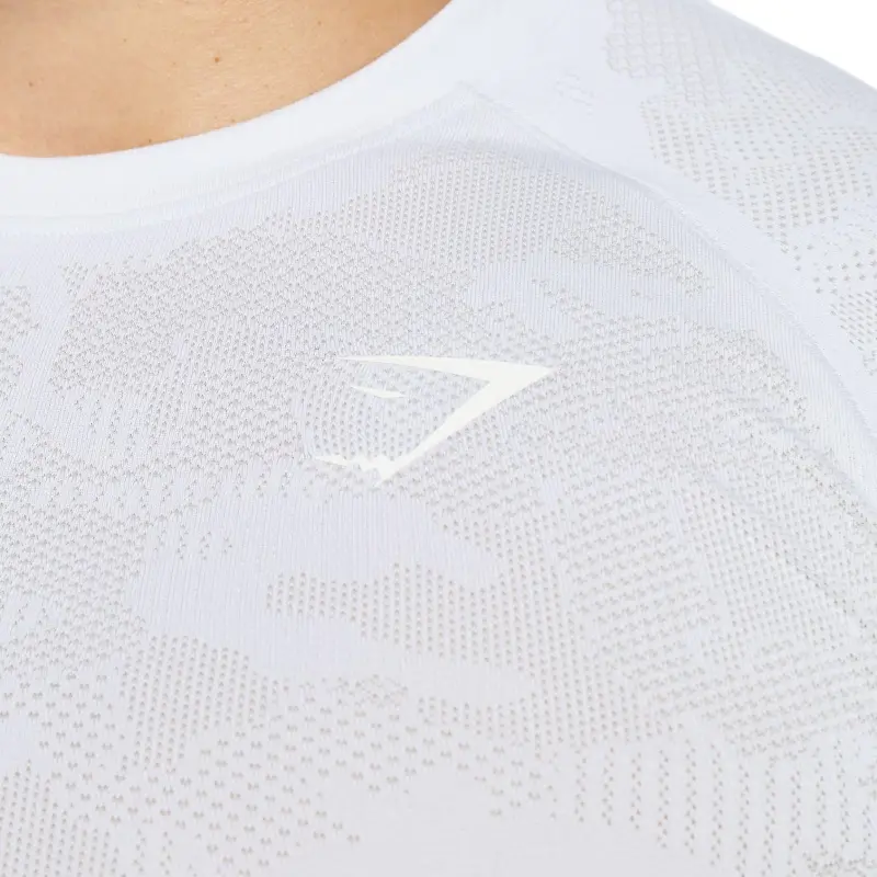 GYMSHARK T Shirts Men White-3