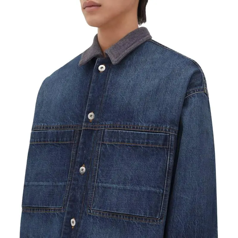 Bottega Veneta Jackets & Coats Men's Indigo-4