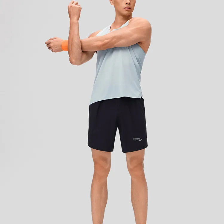 Saucony Tank Top Men's Light Gray Green-4