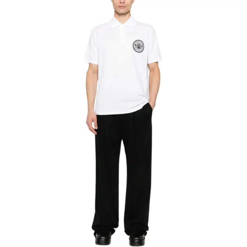 BALMAIN Coin Printed Polo Shirt-1