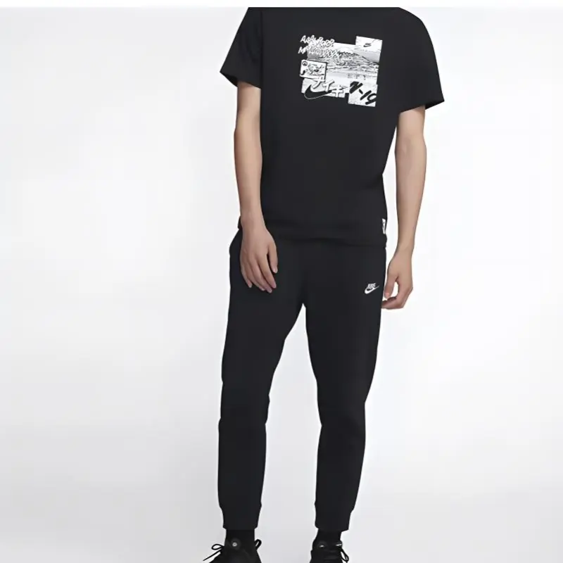 Nike Knitted Sports Pants Unisex Black-3