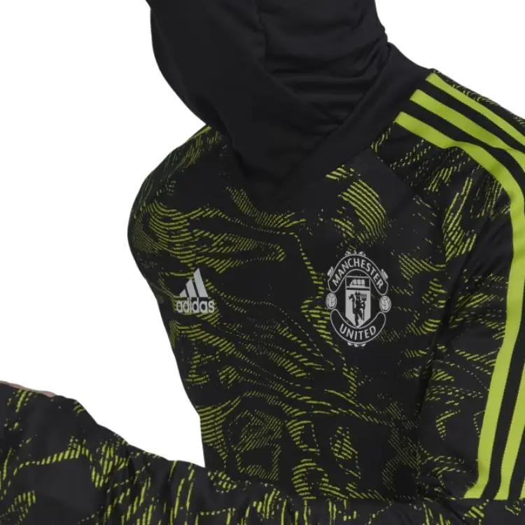 Adidas Manchester United Condivo 22 Pro Warm Top Soccer Jerseys Men's Green-5