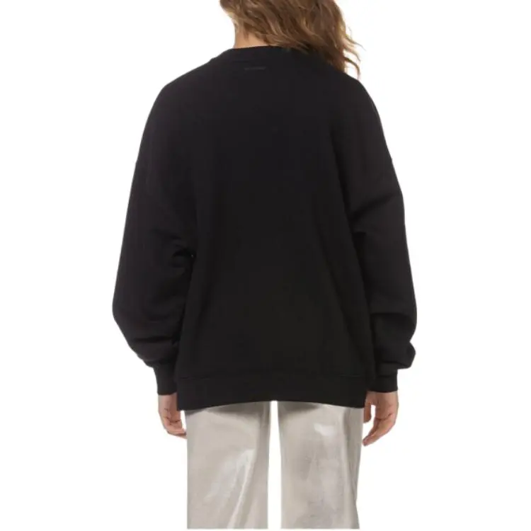Anine Bing Miles Logo Patch Jersey Sweatshirt-4