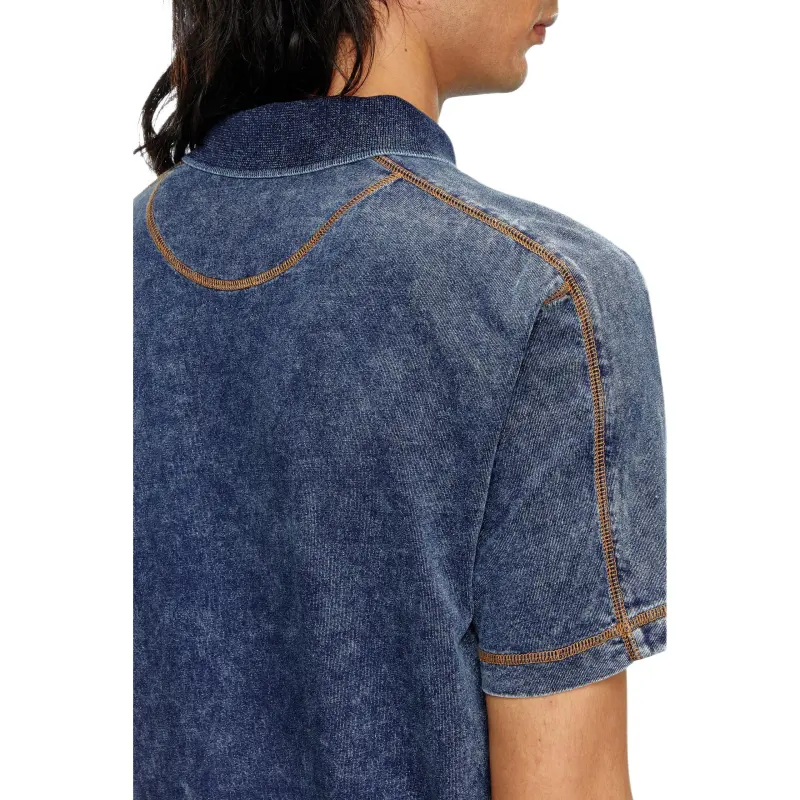 DIESEL T Swind Logo Patch Polo Shirt-4