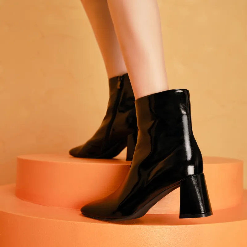 TOOMANYSHOES Urban Iconography Ankle Boots 7cm Women's-3
