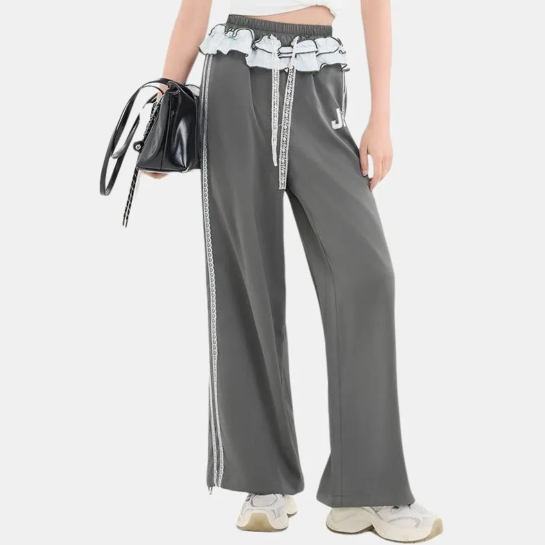 Three Blessings Casual Pants Women's Charcoal Gray-3