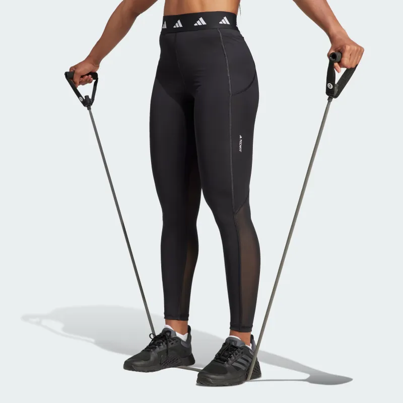Adidas Techfit Stash Pocket Full-Length Leggings Athletic Trousers Women's Black-1