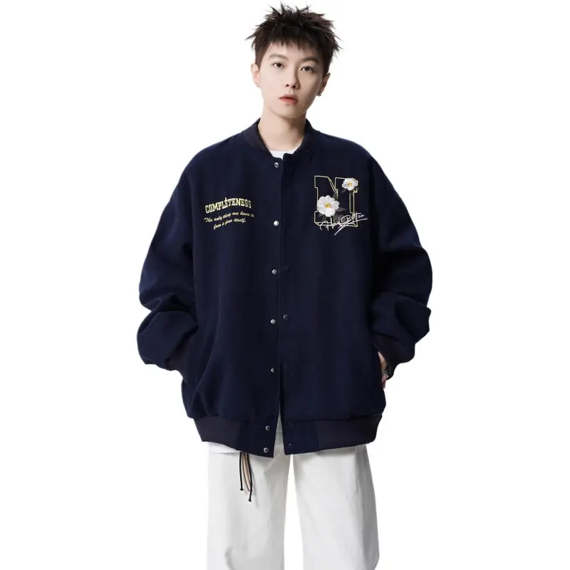 M MAICCO Design Letter Embroidery American Trendy Brand Windbreaker Jackets & Coats Unisex-16