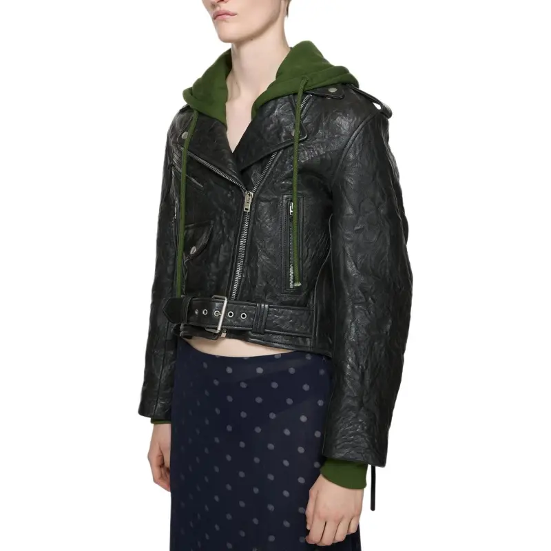 Acne Studios Leather Jacket Women's Black-3