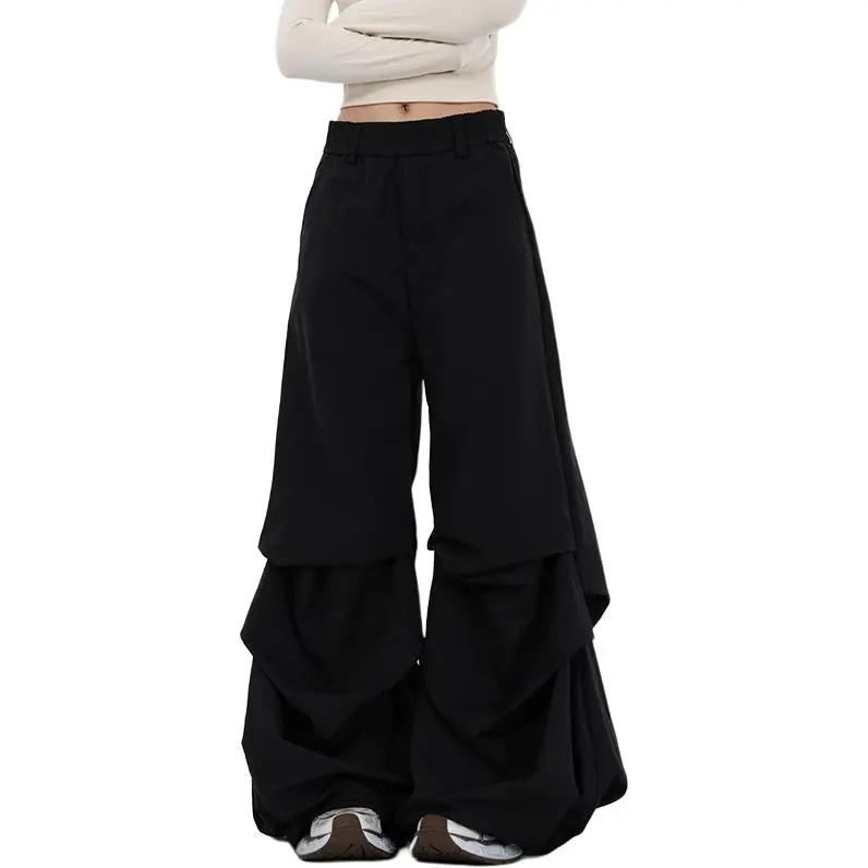 NHZN Casual Pants Women's Black-4