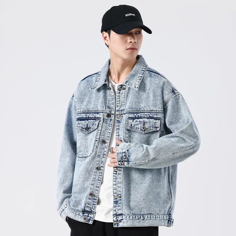 VALKOMM Denim Jacket Unisex Graphite Blue-1