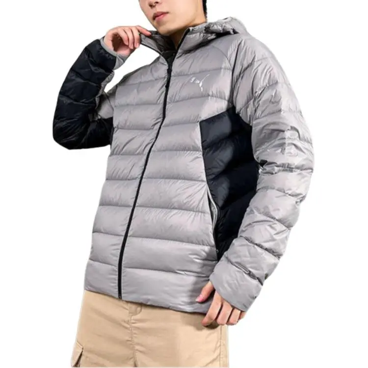 PUMA Down Jackets Men Gray-2