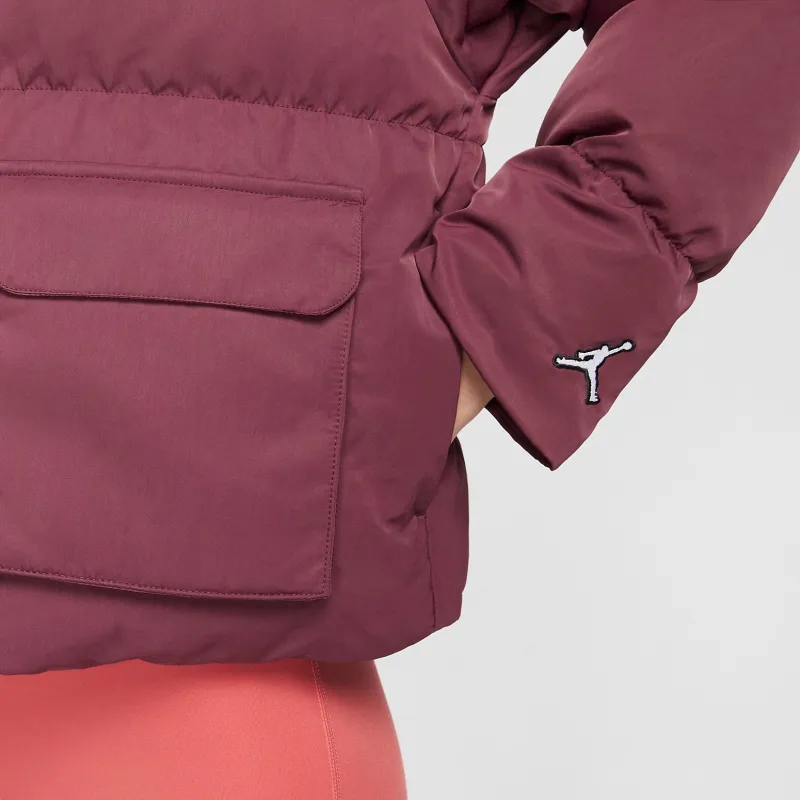 Jordan Down Jacket Unisex Cherry Wood Red Shopping Bag Included-2