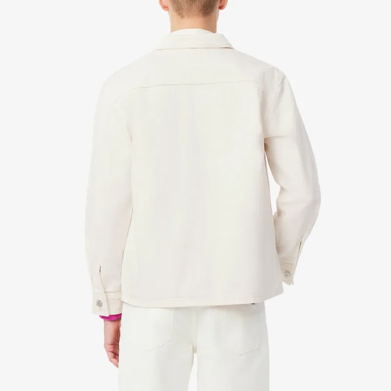 LACOSTE Denim Jacket Men's White-2